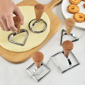 Stampi per cookie cookie cutter biscotto maker stampo strumenti di ruota di taglio della pizza 304 stampi in acciaio inossidabile ravioli strumenti quadrati di pasta