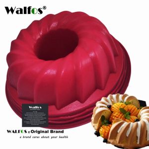 Moulds WALFOS Food Grade Silicone Mousse Mould Large Size Silicone Butter Cake Mould Bakeware Cake Pan Bread Pastry Tin Baking Mold