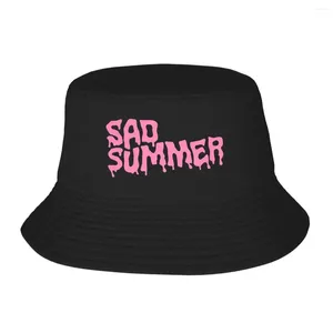 Baskar sorgliga sommar hink hattar panama för man kvinnan bob hip hop fiskare strandfiske unisex mössor