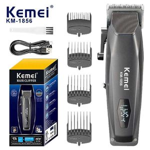 Hair Trimmer KEMEI Cordless Mens Barber Professional Q240427