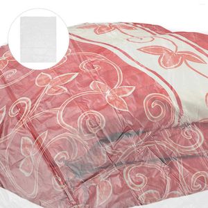 Förvaringspåsar transparent väska quiltduk Husuppsättning gåva multifunktionell garderob mångsidig stor plastbädd