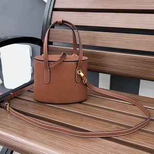 High quality shoulder bag women's handbag Luxury imported leather bucket bag Designer bag crossbody Fashion mini tote bag Factory wholesale large capacity bag