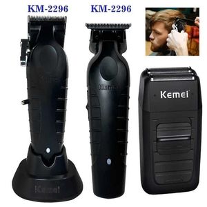 Trimmer włosów KEMEI KM-2296 KM-2299 KM-11102 Zestaw profesjonalny Clipper Electric Shaver Męska maszyna do przycinania włosów Q240427