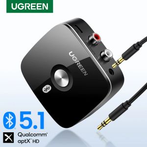 Adapter Ugreen Bluetooth RCA Odbiornik 5.1 Aptx HD 3,5 mm Jack Aux bezprzewodowy adapter muzyczny do telewizora RCA Bluetooth 5.0 3.5 Odbiornik audio