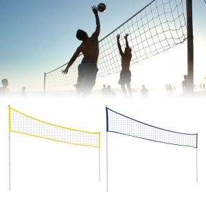 Voleybol Açık Taşınabilir Voleybol Net Raf Katlanabilir Ayarlanabilir Voleybol Net Tutucu Plaj Çim Parkı Voleybol Badminton Net Stand