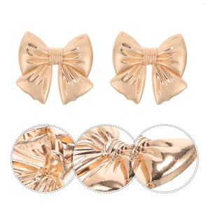 Brooches 10 Pcs Bow Button Costume Accessories Sewing Fastener For Clothes Cloak Clasp Coat Clothing DIY Zinc Alloy Fasteners Buttons