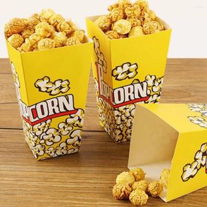 Garrafas de armazenamento 100 PCs lanches Bolsa Bucket Contêiner Frenchtel Holder Popcorn Buckets Paper Bowl