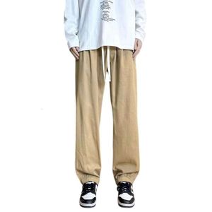 New Casual Wide Leg Pants for Men in Spring and Summer 2024, Loose and Versatile, Trendy Straight Leg Sports Pants