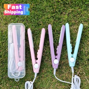 Straighteners 3 in 1 Hair Iron High Quality Flat Iron Straightening Hot Comb Mini Professional Hair Straightener & Curling Iron Styling Tools