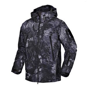 Hunting Jackets Tactical Jacket Men Waterproof Camouflage Military Fleece Softshell Windbreaker Winter Army 5XL Jaqueta Masculino