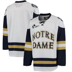 Hóquei Notre Dame Fighting Irish College Ice Hockey Jersey Bordado de bordados costure -se Personalize qualquer número e Nome Jerseys