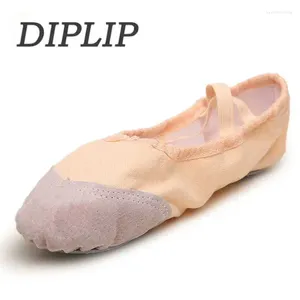 Dance Scarpe Ballet per ragazze Slifori da donna Sole Insegnante di pancia Yoga Gym Ballerina Tela morbida