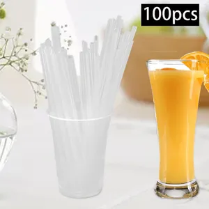 Kubki jednorazowe słomki 100x impreza koktajlowa mody 19cm długą herbatę mleczną do soku domowego napoje napojów na napoje zimne
