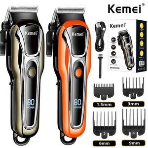 Hair Trimmer Kemei hair clipper mens electric shaver professional wireless Q240427