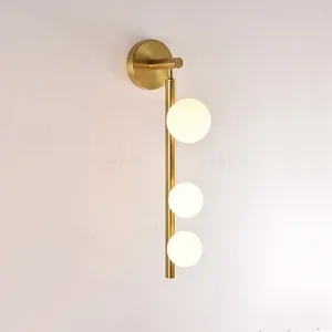 Wandlampe 3 weiße Glas LED Leuchten Home Wohnzimmer Gold/Schwarz Shop G9 Glühbirnen Schlafzimmer Leuchte Leuchte Leuchte Leuchte