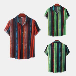 Nova moda primavera/verão estilo xadrez camisa impressa masculina camisa de manga curta masculina camisa masculina camisa masculina