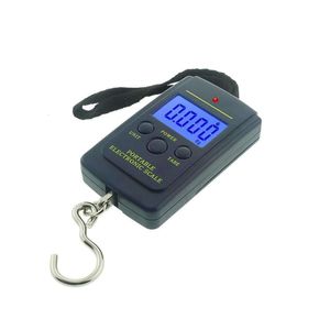 40Kg Digital Scales LCD Display Hanging Hook Luggage Fishing Weight Scale Household Portable Airport Electronic Basculas De Gancho Para Colgar Con Pantalla LCD