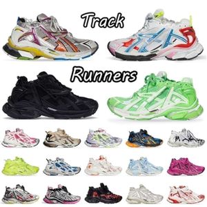 Fabriksdirektförsäljning 2024 Track Runners Sneakers 7.0 Casual Shoes Brand Graffiti White Black Deconstruction Transmit Women Men Tracks Trainers Run