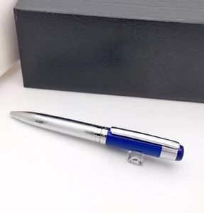 Purel Classic TH Blackblue Fiber Cap Ballpond Pen Silver Texture Barrel escreve
