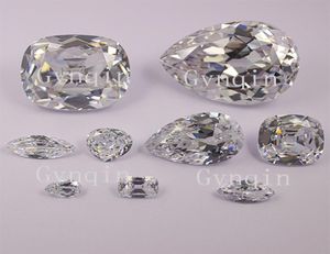 DHLホワイトCZカリナンダイヤモンドコレクションセットあたり9PCSルーズキュービックジルコニアジェムストーンズ7581803