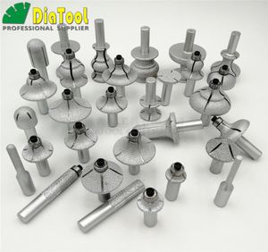 Diatool 1 piepe hochwertiges Vakuum geflochtener Diamantrouter -Bits mit 12 Quot Shank für Steindiamantrouter Cutter für Granit M7727963