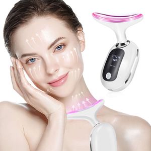 EMS Vibration Facial Lifting Massager LED Neck Beauty Device Double Chin removy IPL肌の若返りフェイスクリーニングアンチエイジング