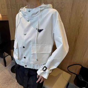 Women's Jackets Designer 2024 Spring Light Luxury Versatile Simple Classic Hooded Heavy Industry Sunscreen Coat Top for Women MM1V