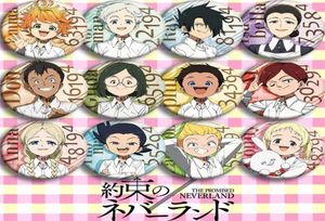 Pimler Broşlar 12 PCS Anime Japonya Karikatür Vaat Edilen Neverland Cosplay Rozeti Yakusoku Hayır Emma Broş Pimleri Sırt Çantaları Hediye8460161