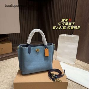 Luxury Leather Designer Brand Women's Bag Handbag Designer New Bag Fashion Versatile Handbag Denim Crossbody