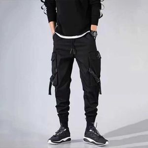 Męskie spodnie swobodne retro duża odzież robocza z szczotkowanymi ustami i małymi stóp 9 OCLOCK Trend marka odzież robocza Pantsl2404