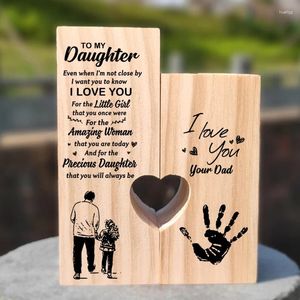 Candle Holders To My Daughter I Love You Your Dad Holder Father's Day Gift