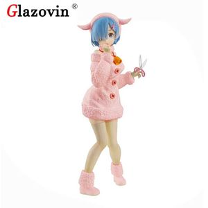 Anime Manga Glazovin 100% Original Furyu Re leben in einer anderen Welt als Null 21 cm REM PVC -Aktionsmodell Spielzeug Anime Figur DropSHIVL2404