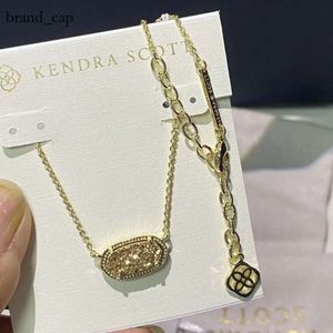 Дизайнер Kendrascott Neclace Jewelry Singaporean elegance Oval Oval Elegance Овальное ожерелье k Ожерелье женское ожерелье Кендрас Скоттс в подарок для любовника 130