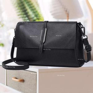 Genuine Crossbody 2024 New Trendy Summer Fashion Versatile Women's One Shoulder Mom Soft Leather Small Bag