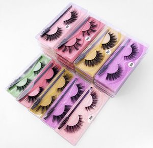 3d falsche Wimpern Ganzes Kunsthaar Lashes False Eye Lash Mix Styles gefälschte Nerz Wimpern Erweiterung Make -up -Werkzeug M01M10 Serie3576941