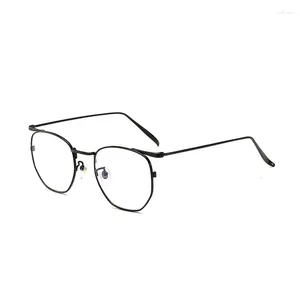 Sonnenbrillen Frames 2024 Gläser Rahmen Männer Titanium Leicht Retro Round Vintage Brillen Frauen Myopia Optische Linsen Mode Eyewear