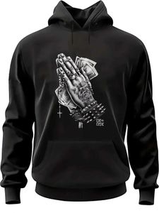 Sweatshirts Mens Hoodies Sweatshirts BEYING HANDS MED PENGARPRINT HOUDIE COOL HOUDIES FÖR MÄN MEN MEN CASUAL GRAFIC DESIGN PUCKOVER HOUDED Sweatshirt med 240425