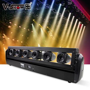 Vshow 12W 6eyes RGB Disco DMX için tam renk hareketli lazer çubuğu