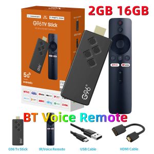 Receivers G96 4K Smart TV Stick Android13 ATV OS Top Set Box Allwinner h313 2GB16GB 2.4G&5G Dual Wifi BT5 Netflix Youtube Media Player