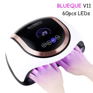 Zestawy Honlian 120W UV Lampa LED do suszenia paznokcie lampa manicure z 60 diodami LED Profesjonalne szybkie suche paznokcie żel lampa suszarki