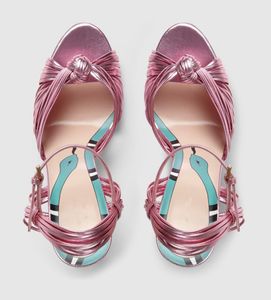 2022 Lady Patent Catwalk Models Lucky Sandals Classic Sexy Lip Snake Open Toe Wedding 105cm Stiletto High Heels Sandaler Purple 011883348