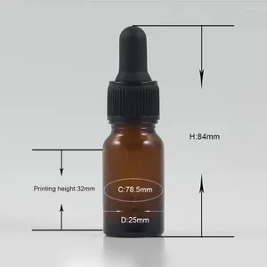 Bottiglie di stoccaggio Vendita Well 10 ml Amber Decorativo Diagrile Olio essenziale Olio essenziale per E Liquid FoundaToin