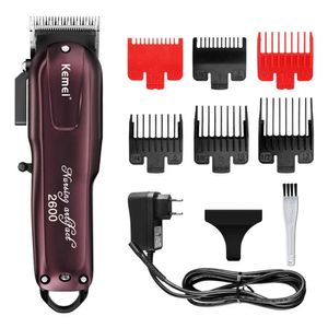 Hair Trimmer Kemei Professional Mens Electric Scissor Adjustable Razor Cordless Rechargeable K2600 Q240427