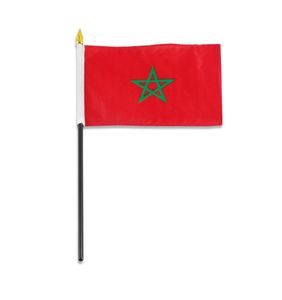 Moroccan Hand Held Shaking Flag for Outdoor Indoor Usage 100D Polyester Fabric Make Your Own Flags5999033