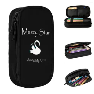 Fun Punk Mazzy Star Pencil Case Rock Pencilcases Pen Holder For Student Big Capacity Bag School Supplies Gift Stationery