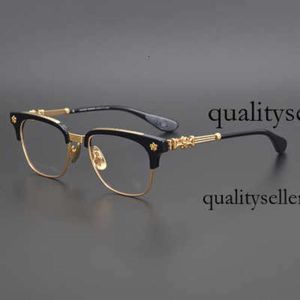 Chrome Glasses Ch Cross Sunglasses Frames Designer Heart Men Eyeglass Pure Titanium Gold Glasses Plate Myopia Women Brand Chromes Sunglasses of Women Glasses 206