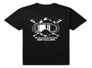 Dağlar tişört çağırıyor erkek kayak snowboard tişört tişört tişört serin tasarım pamuk tişört tişört 3518447