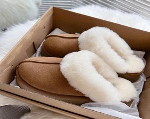 Designer designer plataforma liper slipper slipper slides clássico mini ultra bota scuff tazz sheepskin camurça superior feminino sandália 5465395
