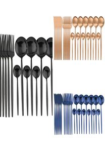 24pcs de ouro rosa aço inoxidável conjunto de utensílios de aço de talheres de talheres de talheres de talheres de talheres de talheres de talheres de talheres de talheres de talheres de talheres