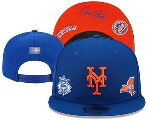 Американский бейсбол Mets Snapback Los Angeles Hats New York Chicago La NY Pittsburgh Luxury Designer San Diego Boston Casquette Sports Oakland Регулируемые крышки A0